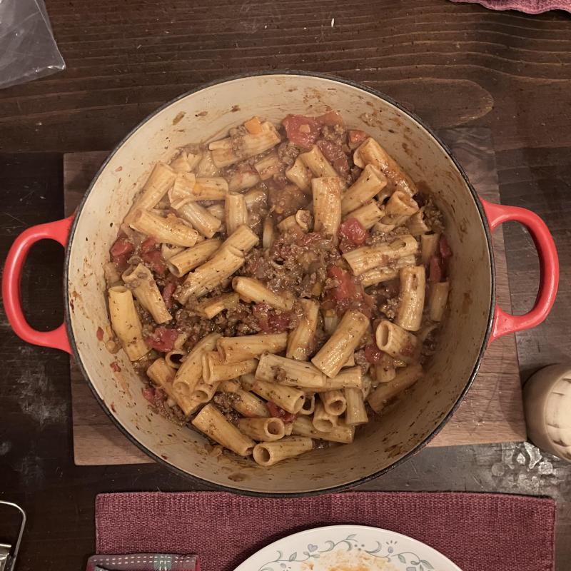 Rigatoni Bolognese 